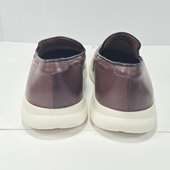 Johnston & Murphy Hennings Moc Toe Tassle Brown Leather Slip-On Loafers Size 11 - Picture 4 of 13